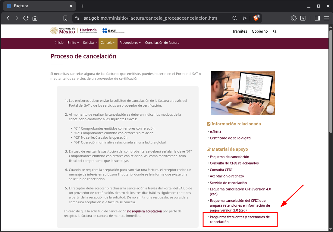 pagina-del-sat-sobre-cancelaciones